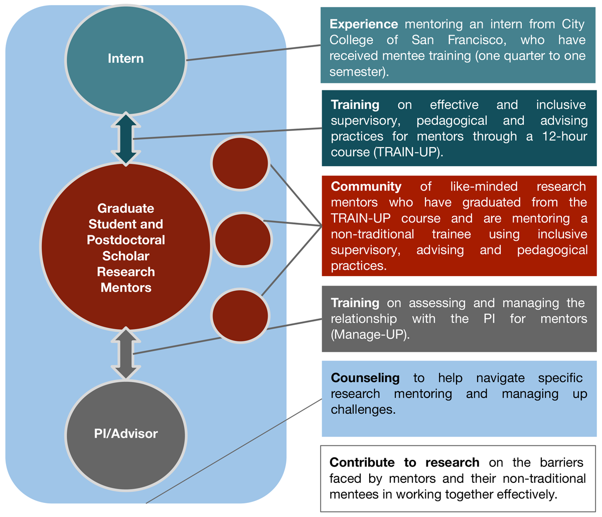 CCSF UCSF Inclusive Mentoring Program diagram